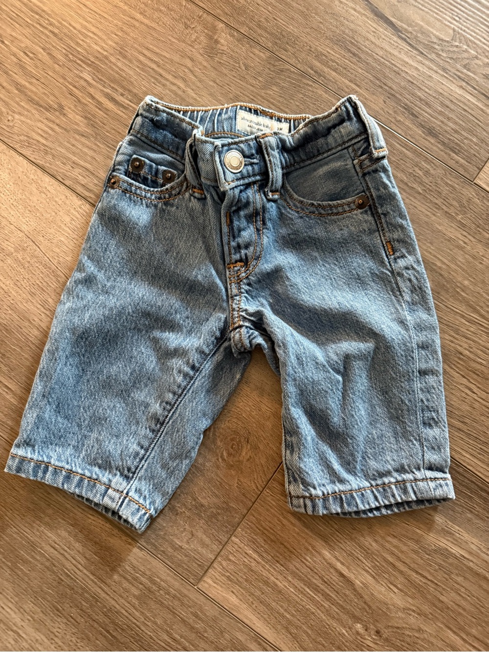 Abercrombie & Fitch Light Wash Kids Denim Shorts